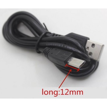 Micro USB кабель з довгим з`єднувачем 12 мм (швидка зарядка) - MicroUSB кабелі - зображення 2 