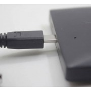 Micro-USB кабель з довгим штекером 10 мм, білий