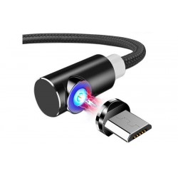 Черный магнитный кабель Micro USB на Samsung, Xiaomi, Huawei и другие - TOPK