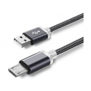 Усиленный Micro USB кабель с долгим соединителем