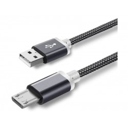 Micro USB кабель с коннектором 9 мм, усиленный