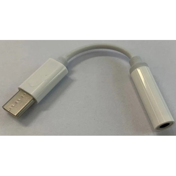 Type C переходник на наушники с удлиненным штекером 