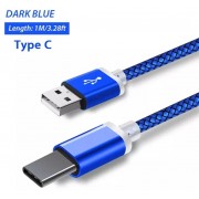 Type C USB кабель для захищених смартфонів, синій