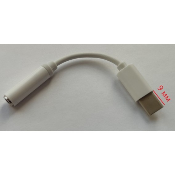 Перехідник з Type C 9 мм на навушники 3.5 мм для Blackview P10000, P10000 PRO