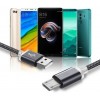 Micro USB кабель з довгим штекером 9 мм, 2 м, Чорний