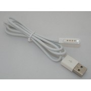 Магнитный USB кабель для умных часов No.1 D6 50 см. Белый