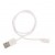 Магнітний USB кабель для смарт-годинників 2 pin, 7.62 мм, Білий