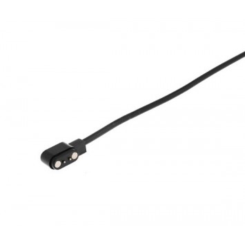 Черный магнитный USB кабель с 2-пиновым соединением для смарт-часов, диаметром 4 мм.