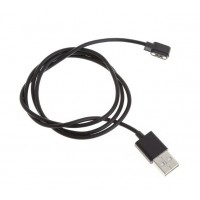 Магнітний USB кабель для смарт-годинників 2 pin, 4 мм, Чорний