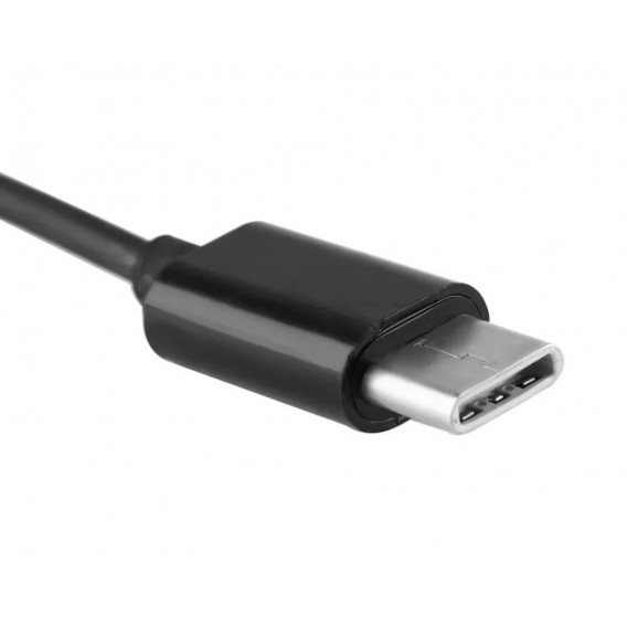Перехідник на навушники з Type C, чорний