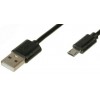 Micro USB-кабель с долгим соединителем 2A, черный