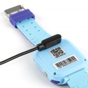 Магнитный USB кабель зарядки для умных часов 2 коннектора, 7.62 мм. Черный