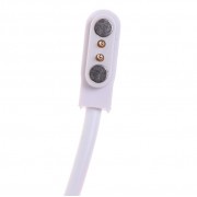 Магнітний USB кабель зарядки для розумних годинників 2 конектори, 2.84 mm., білий