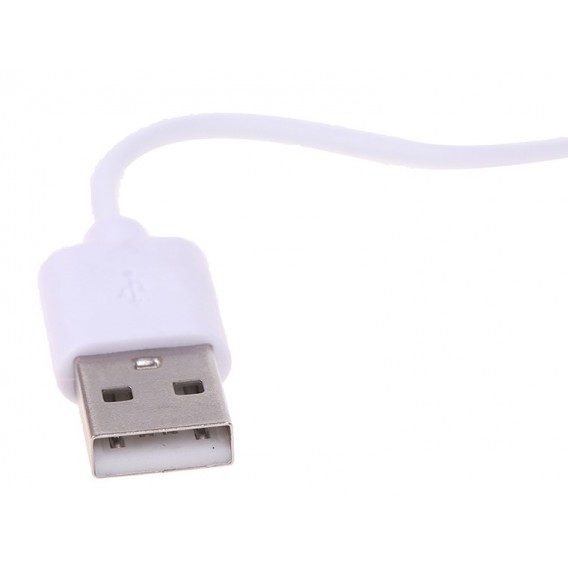 Магнітний USB кабель зарядки для розумних годинників 2 конектори, 2.84 mm., білий