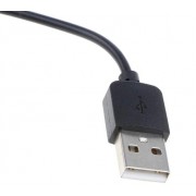 Магнитный USB кабель зарядки для умных часов 2 коннектора, 2.84 mm., Черный