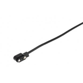 Черный магнитный USB кабель зарядки с двумя коннекторами 2.84 мм для умных часов