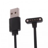 Кабель зарядки для розумного годинника DM98 DM99 4 pin 9 mm, чорний