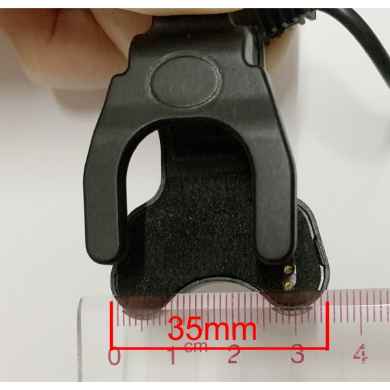 Кабель зарядки для умных часов 4 коннектора 9 mm (универсальный), черного цвета