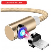 Магнітний кабель для Iphone, кутовий Topk, 2 метра (Gold)