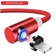 Магнітний кабель для Iphone, кутовий Topk, 2 метра (Червоний)