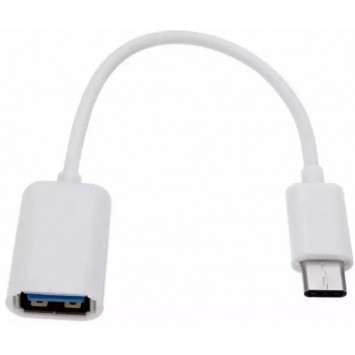 OTG кабель USB 3.1 Type C - USB 3.0 А, 0.2 м (білий)