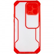 Чохол для iPhone 13 Pro Max Camshield matte Ease TPU зі шторкою (Червоний)