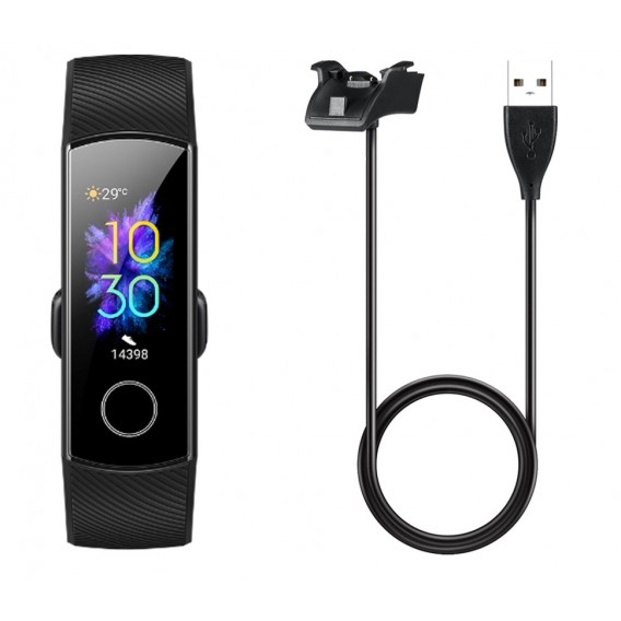 USB кабель зарядки для умных часов Huawei Band 5 / Honor Band 4 / Honor Band 3 pro (Черный)