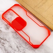 Чохол для iPhone 13 Pro Max Camshield matte Ease TPU зі шторкою (Червоний)