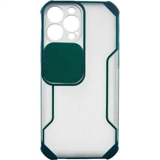 Чохол для iPhone 13 Pro Max Camshield matte Ease TPU зі шторкою (Зелений) - зображення 2 