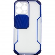 Чохол для iPhone 13 Pro Max Camshield matte Ease TPU зі шторкою (Синій)