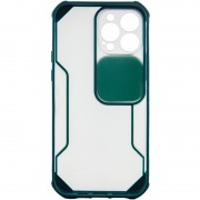 Чохол для iPhone 13 Pro Max Camshield matte Ease TPU зі шторкою (Зелений)