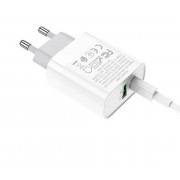 Зарядное устройство HOCO C80A Rapido PD20W+QC3.0 Type-C + USB (Белый)