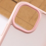 TPU+PC чохол для iPhone 13 Metal Buttons (Рожевий)