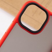 TPU+PC чохол для iPhone 13 Metal Buttons (Червоний)