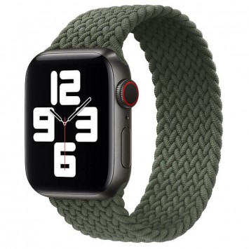 Ремешок Braided Solo Loop (AAA) для Apple watch 38/40/41 mm (Series SE/7/6/5/4/3/2/1) 155mm (Зеленый)
