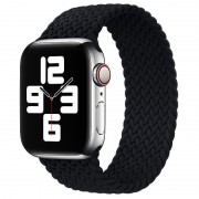 Ремешок для Apple watch 38/40/41 mm (Series SE/7/6/5/4/3/2/1) 155mm Braided Solo Loop (AAA) (Черный)