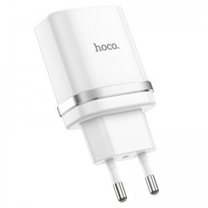 СЗУ Hoco C12Q Smart QC3.0 (1USB/3A) (Білий)