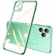 Прозрачный силиконовый чехол для Apple iPhone 11 Pro (5.8"") - глянцевая окантовка Full Camera (Зеленый)