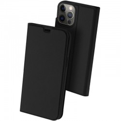 Чехол-книжка для iPhone 13 Pro - Dux Ducis с карманом для визиток (Черный)