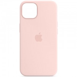 Чехол для iPhone 13 Pro - Silicone case (AAA) full with Magsafe and Animation (Розовый / Chalk Pink)