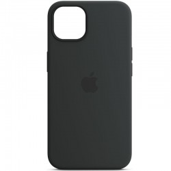 Чехол для iPhone 13 Pro Max - Silicone case (AAA) full with Magsafe and Animation (Черный / Midnight)