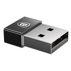 Перехідник Baseus Exquisite USB Male to Type-C Female (CATJQ-A01) (Чорний)