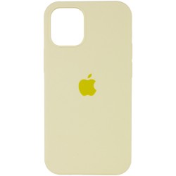 Чехол для Apple iPhone 13 Pro Max - Silicone Case Full Protective (AA) (Желтый / Mellow Yellow)