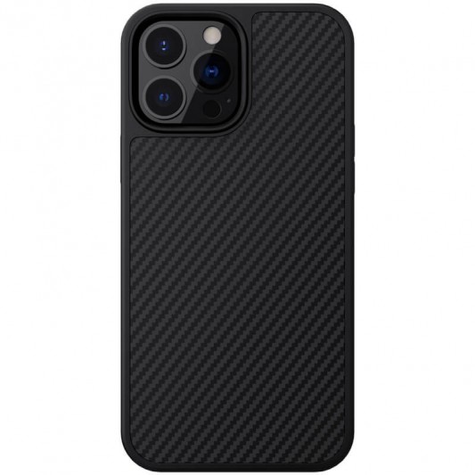Карбонова накладка для Apple iPhone 13 Pro - Nillkin Synthetic Fiber series (Чорний)