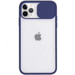 Чохол Apple iPhone 11 Pro Max (6.5"") - Camshield mate TPU зі шторкою для камери (Синій)