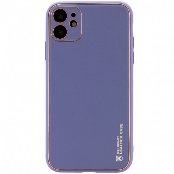 Шкіряний чохол для Apple iPhone 11 (6.1"") - Xshield (Сірий / Lavender Gray)