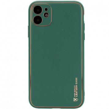 Кожаный чехол для Apple iPhone 11 (6.1"") - Xshield (Зеленый / Army green)