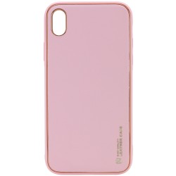 Шкіряний чохол Xshield для Apple iPhone X/XS (5.8"") (Рожевий / Pink)