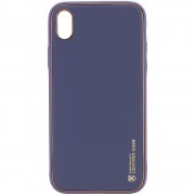 Кожаный чехол Xshield для Apple iPhone X / XS (5.8"") (Серый / Lavender Gray)