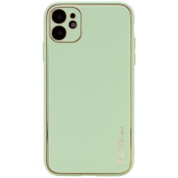 Шкіряний чохол для Apple iPhone 12 (6.1"") - Xshield (Зелений / Pistachio)